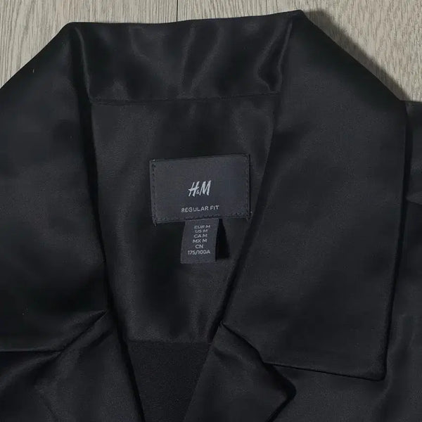 [BUNJANG] H&M Black Satin Oversized Shirt / H&M 새틴 셔츠 블랙 M