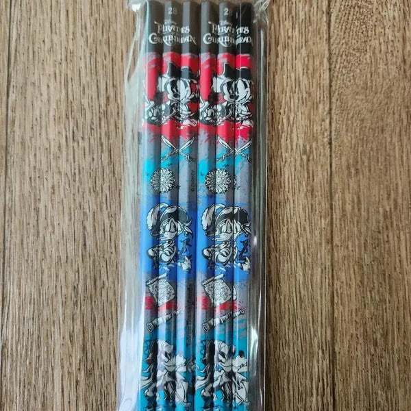 [BUNJANG] Disney Tokyo Disneyland Pirate Mickey Pencils Set (6) / 도쿄 디즈니랜드 해적 미키 연필 (6개)