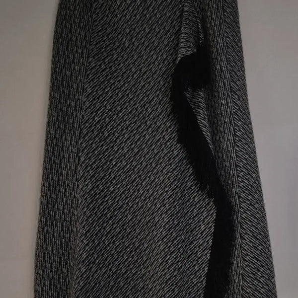 [BUNJANG] DEMOO Wool Blend A-Line Midi Skirt Black / @ DEMOO / 울혼방 스커트/ Ws / 66 size / 블랙