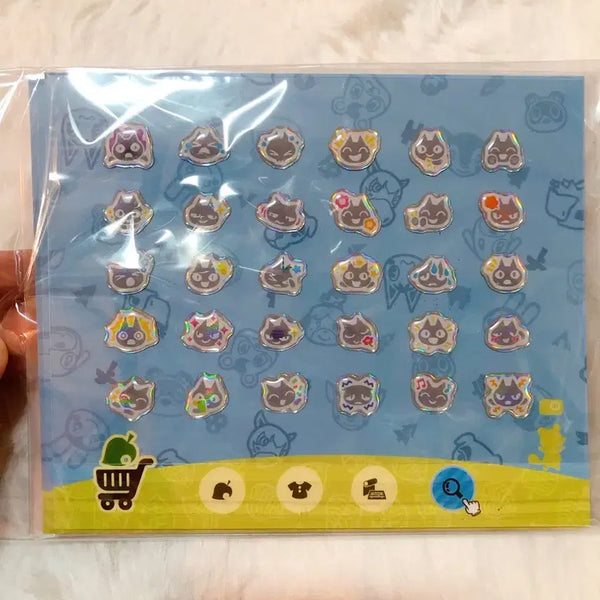 [BUNJANG] Animal Crossing Emotional Emoticon Epoxy Sticker Set / 모동숲 에폭시 감정임티 스티커