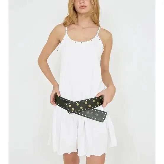 [BUNJANG] Polyesuam Studded Strap Mini Dress / 폴리수엠 스터드 원피스