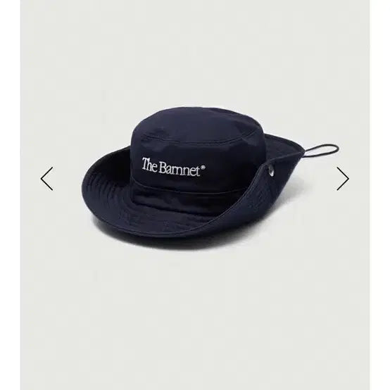 [BUNJANG] The Barnet Logo Safari Hat Navy / 더바넷 로고 사파리햇 네이비