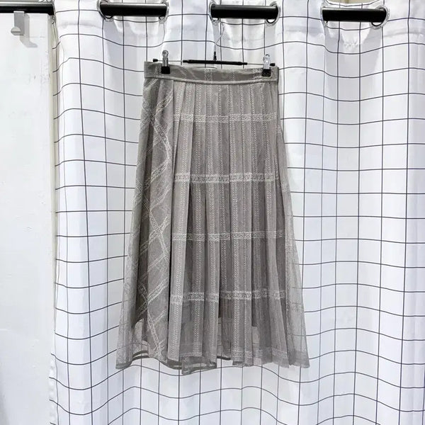 [BUNJANG] SJSJ Lace Flare Skirt / 한섬 SJSJ 레이스 플레어 스커트