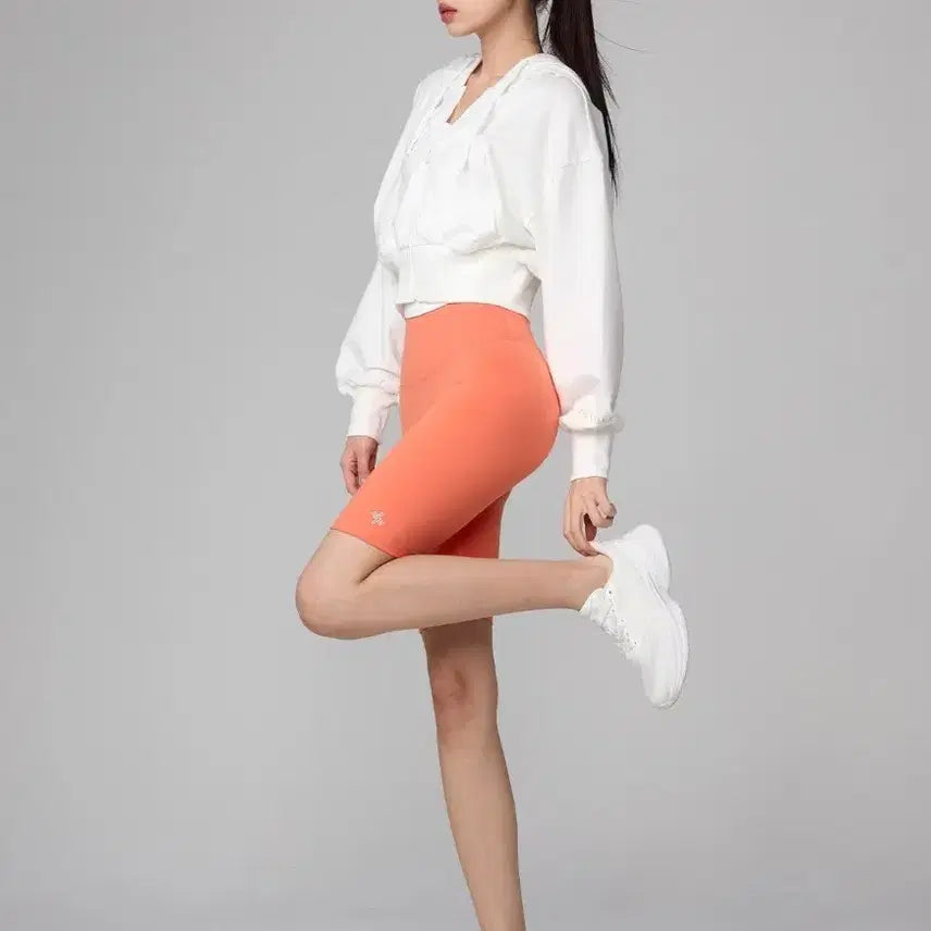 [BUNJANG] XEXYMIX Smooth Crop Hood Zip-Up / 젝시믹스 스무드 크롭 후드 집업 판매해영
