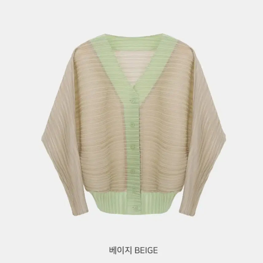 [BUNJANG] Pleats Mi Plus Cardigan Beige / 새상품) 플리츠미 가디건. 베이지. 플러스.