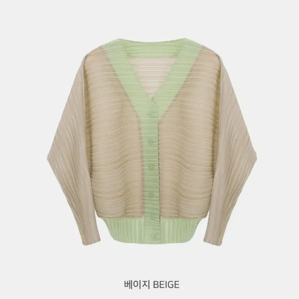 [BUNJANG] Pleats Mi Plus Cardigan Beige / 새상품) 플리츠미 가디건. 베이지. 플러스.