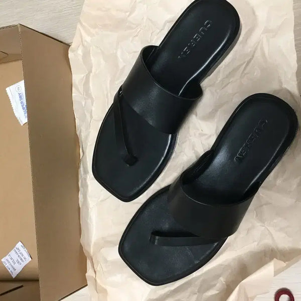 [BUNJANG] Cueren Eze04 Black Flats / 쿠에른 에즈04 블랙 eze04