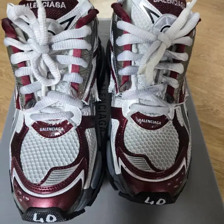 [BUNJANG] Balenciaga New Runner Burgundy Size 40 / 발렌시아가 뉴러너 버건디 40