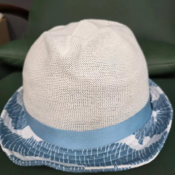 [BUNJANG] Adidas Golf Men's Fedora Hat Beige/Blue / 아디다스골프 남성 페도라모자 베이지/블루