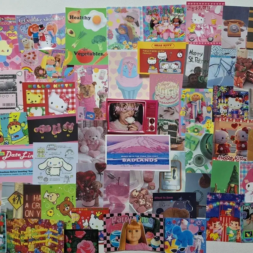 [BUNJANG] Kitsch Style Planner Sticker Mix Pack / 키치 감성 다꾸  무중복 믹스팩