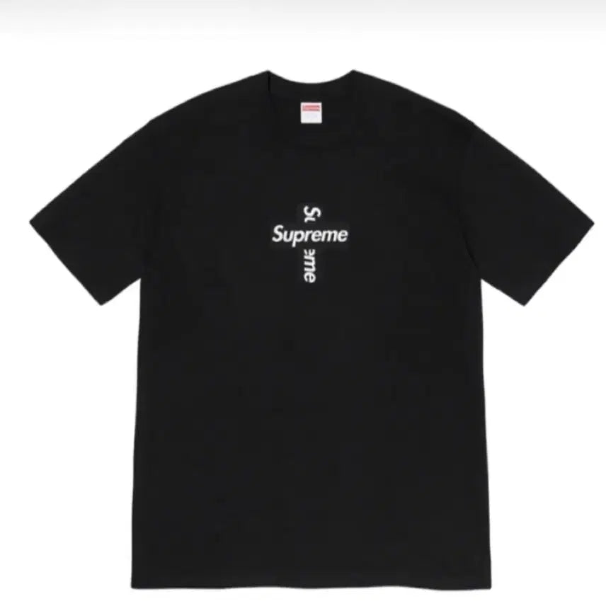 [BUNJANG] Supreme Cross Box Logo T-Shirt Black / 슈프림 크로스 박스로고 반팔 M 미착용