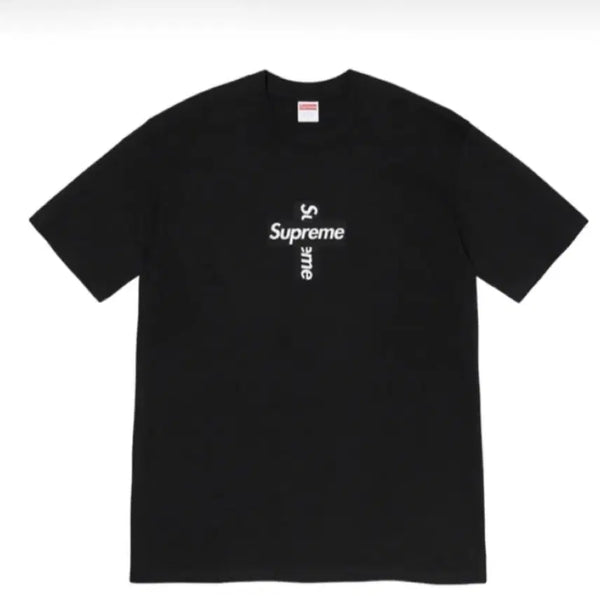 [BUNJANG] Supreme Cross Box Logo T-Shirt Black / 슈프림 크로스 박스로고 반팔 M 미착용