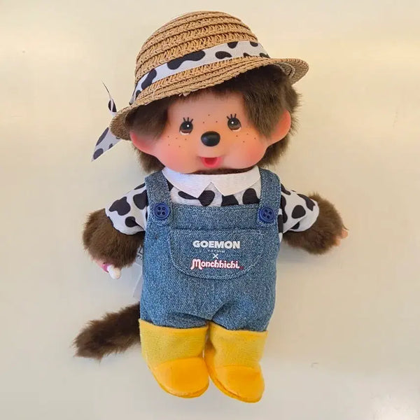 [BUNJANG] Yufuin Limited Goemon Farmer Monchhichi (Authentic) / 유후인  한정 고에몬 농부 몬치치(정품)