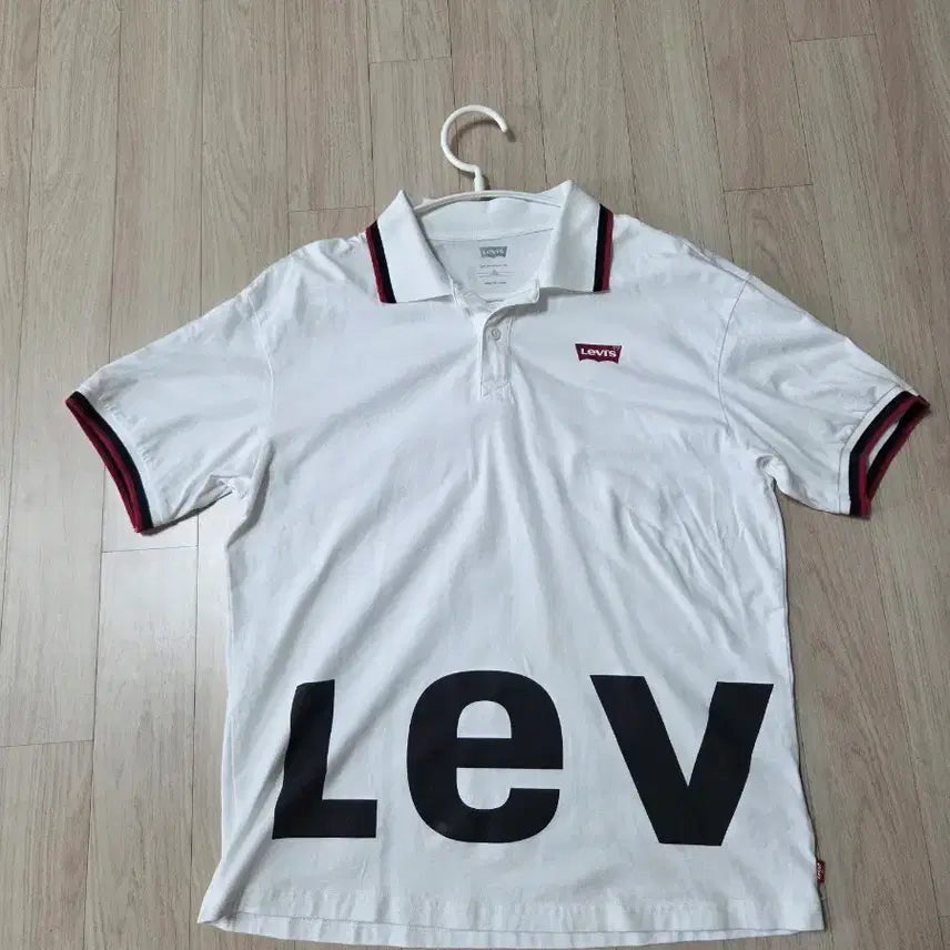 [BUNJANG] Levi's White Short-Sleeve Polo Shirt / 리바이스 반팔 카라티 흰색