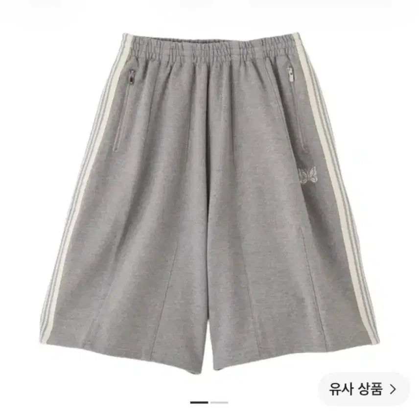 [BUNJANG] Needles H.D. Track Shorts Grey / 니들스 H.D. 트랙 쇼츠 그레이