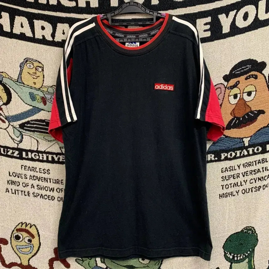 [BUNJANG] Adidas 90s Old Skool Raglan T-Shirt / [L] 90's 아디다스 올드스쿨 래글런 티셔츠