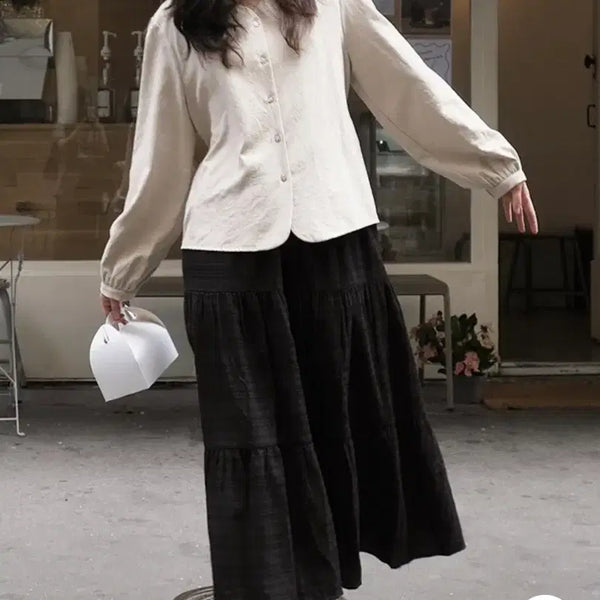 [BUNJANG] Slowand Blouse & Skirt Set / 슬로우앤드 블라우스