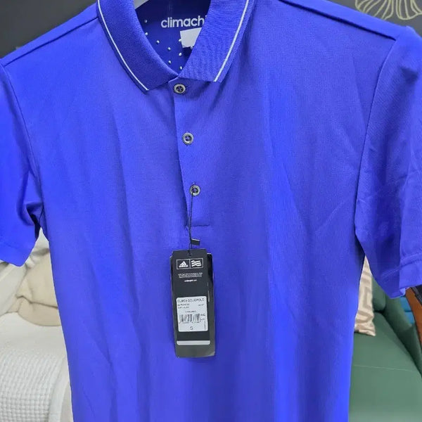 [BUNJANG] Adidas Climachill Men's Short Sleeve Polo T-Shirt Blue S / 아디다스 클라이마칠 남성반팔 카라티 블루 S