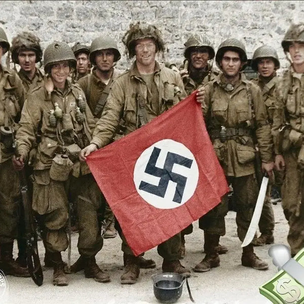 [BUNJANG] WWII Nazi Flag Set (Reproduction) - 2 Flags + Armband / 이차대전 나치 깃발 2개 일괄!! +서비스
