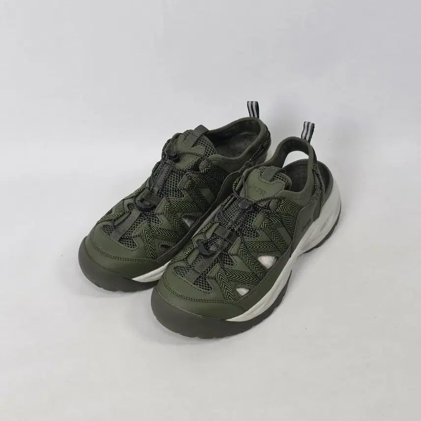 [BUNJANG] Jeep Olive Green Trekking Sandals / 지프 트레킹 샌들 올리브 그린 .ㅅ