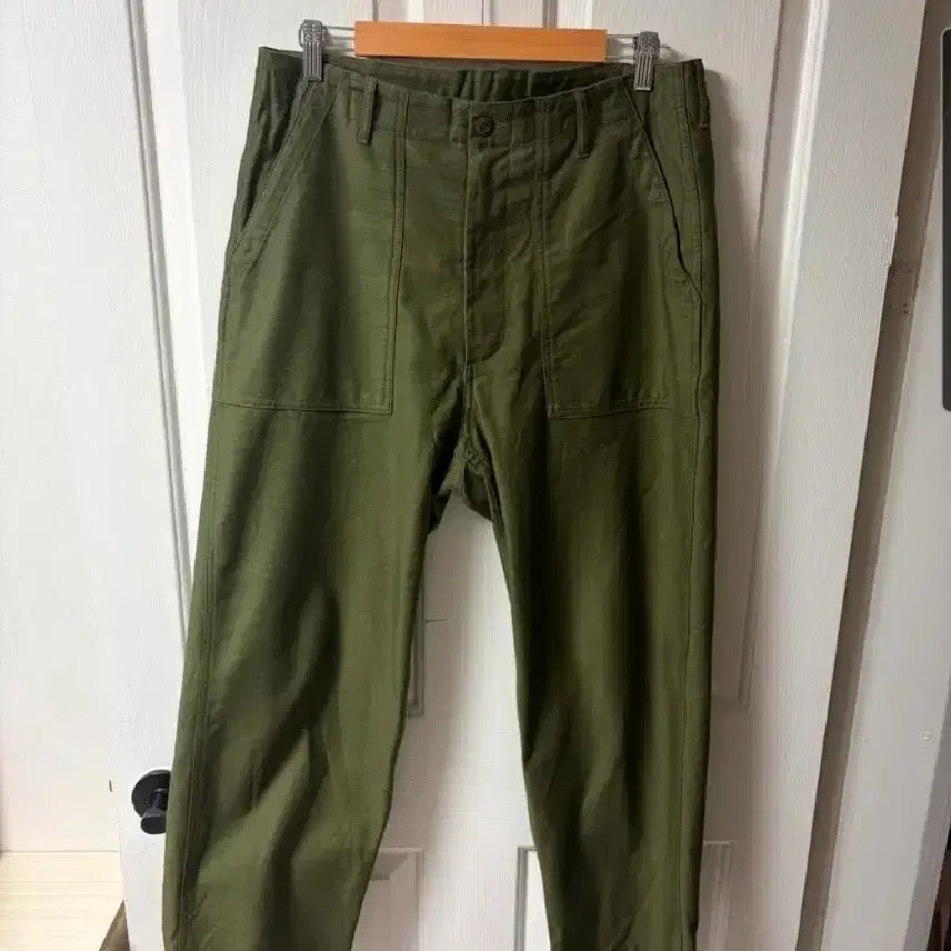 [BUNJANG] SEW Olive Fatigue Pants / [3] sew, 퍼티그 팬츠, 올리브
