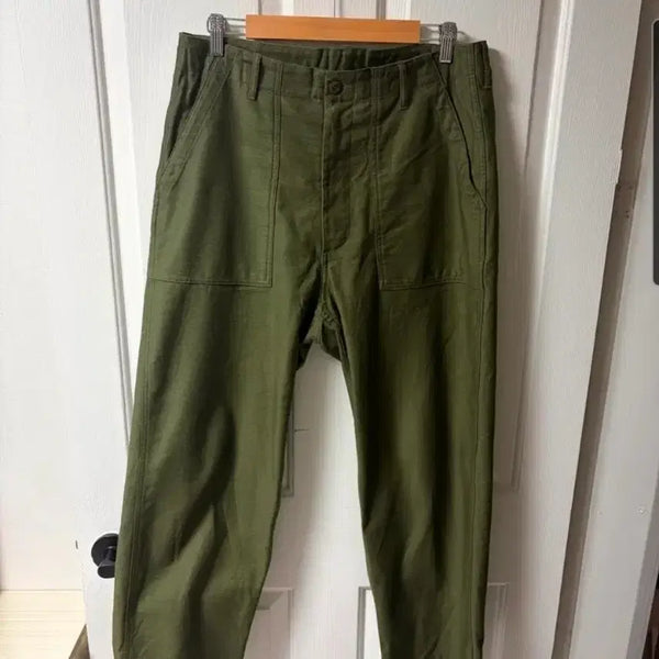 [BUNJANG] SEW Olive Fatigue Pants / [3] sew, 퍼티그 팬츠, 올리브