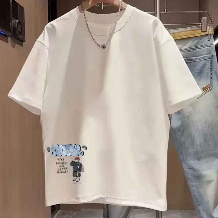 [BUNJANG] Bean Gallery Men's Graphic T-Shirt / ㅡ빈갤러리 ㅡ남성 그래픽 반팔티셔츠