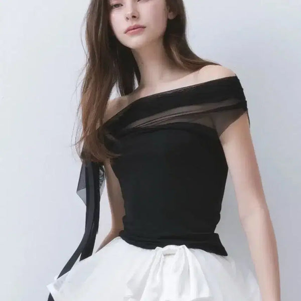 [BUNJANG] Thetys Blush 3-Way Off-Shoulder Top / 더티스 blush 3 way 블러쉬 오프숄더