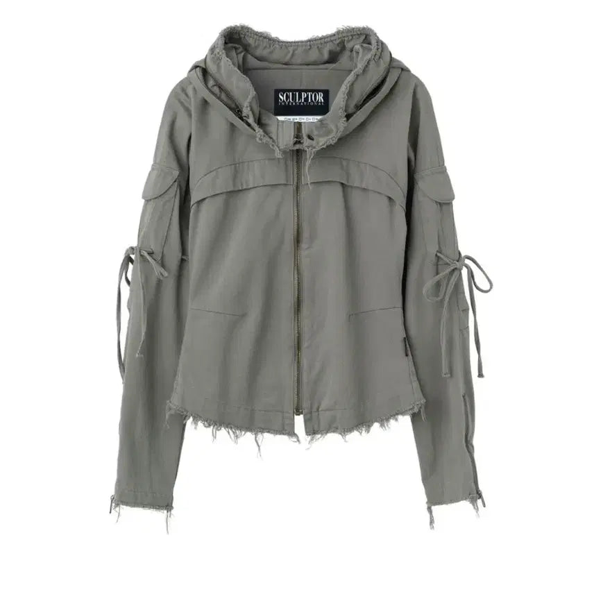 [BUNJANG] Sculptor Low Edge Cotton Jacket Gray / 스컬프터 Low Edge Cotton Jacket Gray