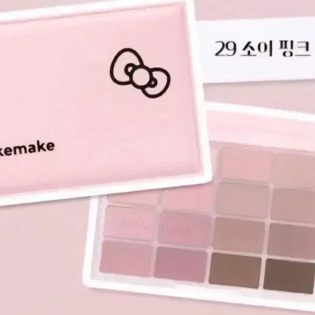 [BUNJANG] WAKEMAKE Hello Kitty Eye Palette 29 Soy Pink Blurring / 웨이크메이크 헬로키티 아이팔레트 29 소이 핑크 블러링