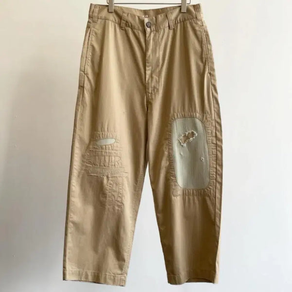 [BUNJANG] Porter Classic Ernest Gabardine Patchwork Chino Pants / 포터클래식 Ernest Gabadine Pants