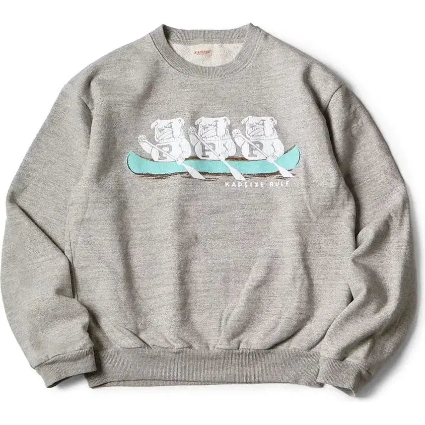 [BUNJANG] Capital Sweatshirt P Bulldog Grey / 캐피탈 스웨트셔츠 P불독 그레이