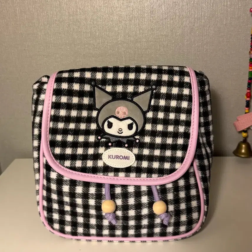 [BUNJANG] Sanrio Kuromi Check Backpack / 산리오 쿠로미 체크 백팩