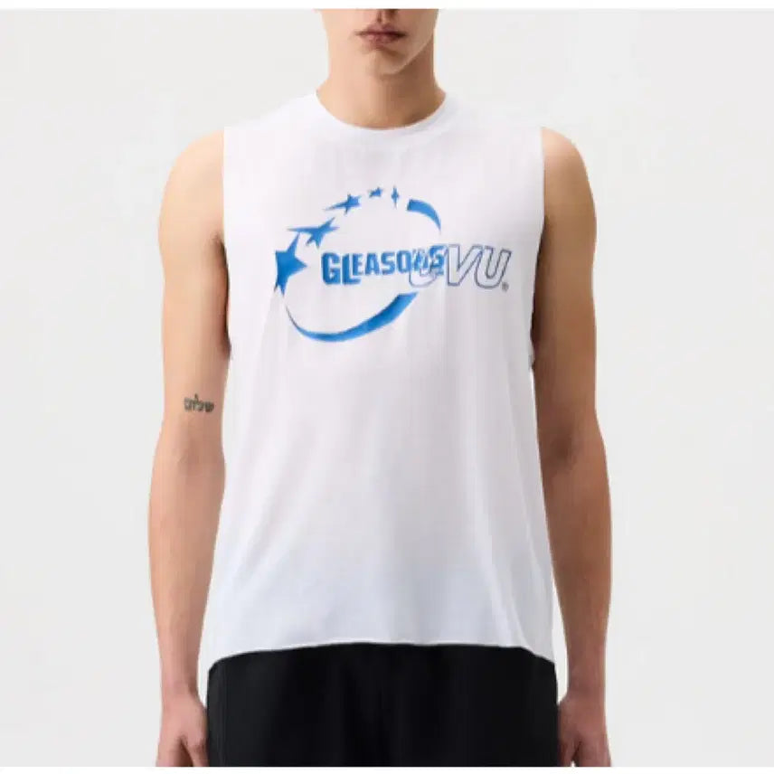 [BUNJANG] UVU Cleeson Gym Performance Cut-Off T-Shirt / UVU 클리슨 짐 퍼포먼스 컷오프 화이트