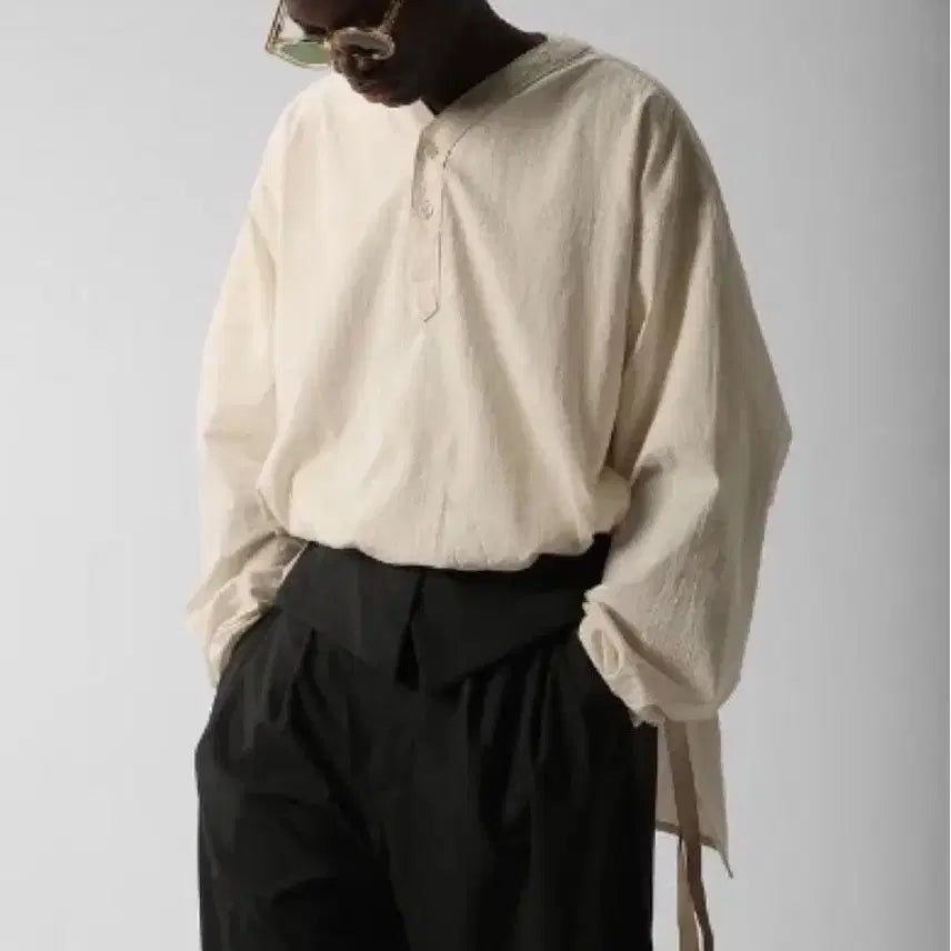 [BUNJANG] Sillage 23SS Henry Neck Shirt / 실라지 sillage 헨리넥 셔츠 23ss