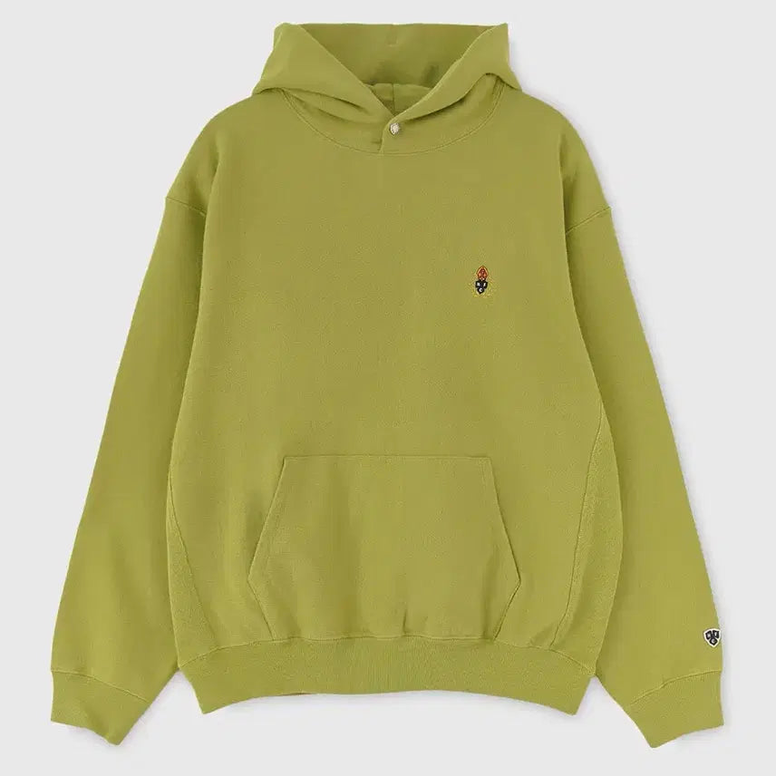 [BUNJANG] Heritagefloss Washed 221 Hoodie Lime Green / 헤리티지플로스 워시드 221후디 라임그린
