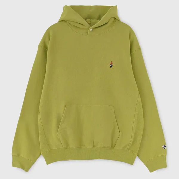 [BUNJANG] Heritagefloss Washed 221 Hoodie Lime Green / 헤리티지플로스 워시드 221후디 라임그린