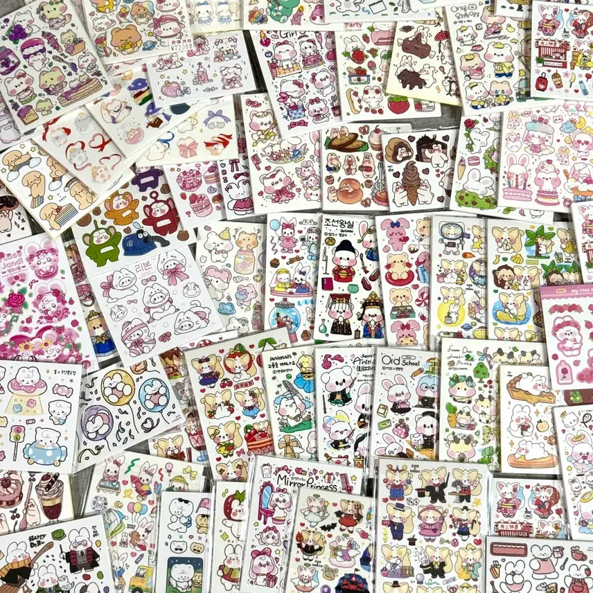 [BUNJANG] 400pcs Sticker Pack (Ins, Inmix) for Journaling / 다꾸 인쇄소 스티커(인스, 인믹) 400장 판매