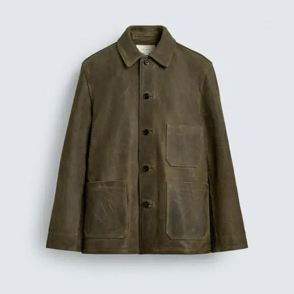 [BUNJANG] Zara Origin Vintage Cowhide Suede Jacket / 자라 오리진 빈티지 카우레더 스웨이드 자켓 S,M