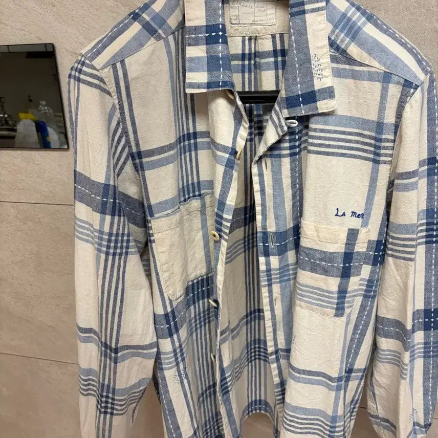[BUNJANG] Porter Classic Blue Check Shirt / 포터클래식 체크 셔츠 M
