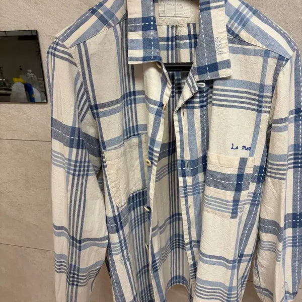 [BUNJANG] Porter Classic Blue Check Shirt / 포터클래식 체크 셔츠 M