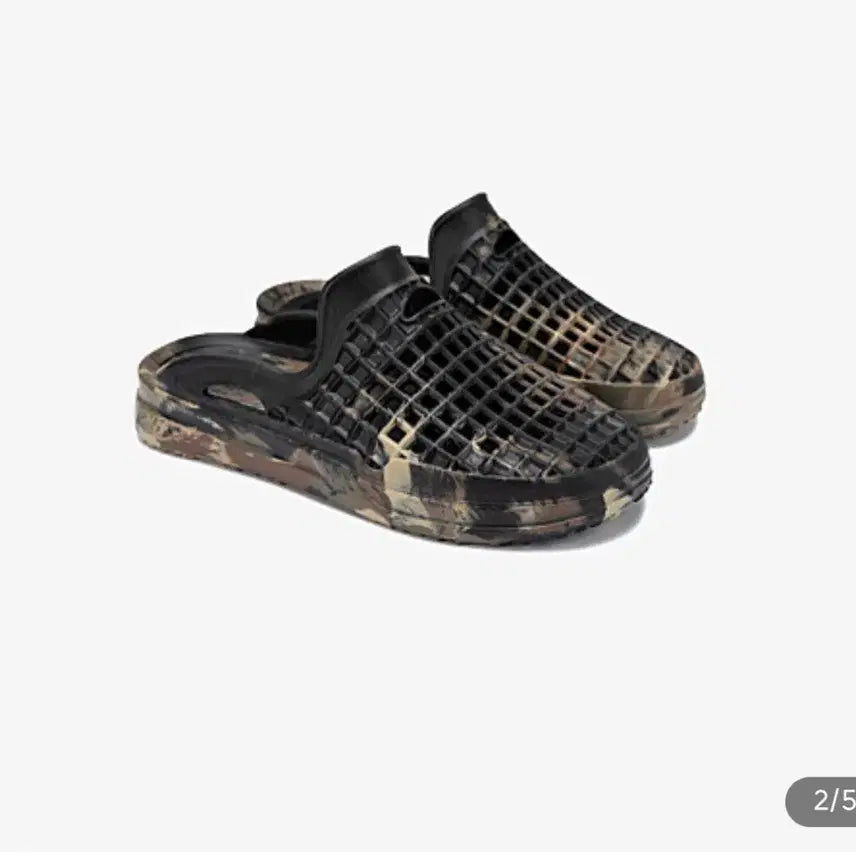 [BUNJANG] Lusso Cloud Camouflage Mule Slippers / 루쏘 클라우드 카모플라쥬 뮬 슬리퍼