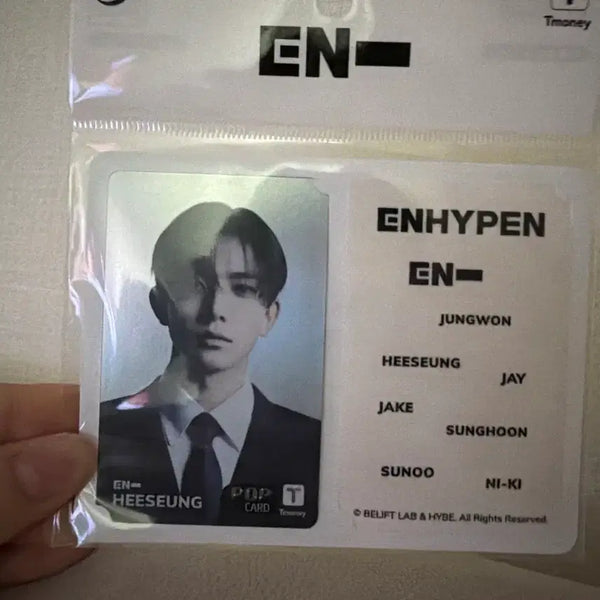 [BUNJANG] Lee Heeseung Traffic Card Sealed / 이희승 교통카드 미개봉