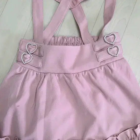 [BUNJANG] Maz Suspender Heart Buckle Skirt / 마즈 서스펜더 하트버클스커트 양산형