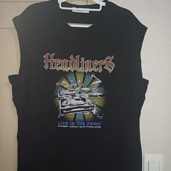[BUNJANG] 8 Seconds Headliners Graphic Tank Top (M) / 에잇세컨즈 헤드라이너스 나시 M
