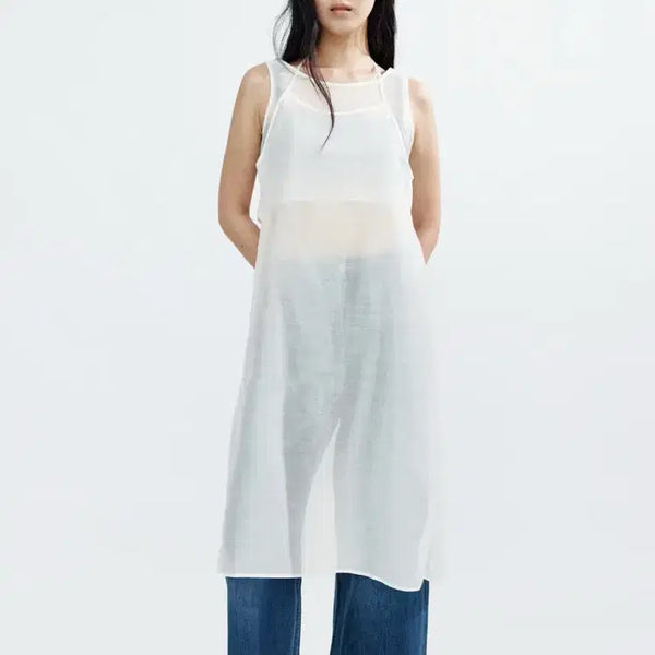 [BUNJANG] H&M Tie Detail Layered Dress XL / H&m 타이 디테일 레이어드 드레스 XL사이즈