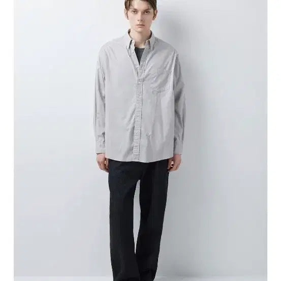 [BUNJANG] 247 Series Shirt Grey M / 247 시리즈 셔츠 그레이