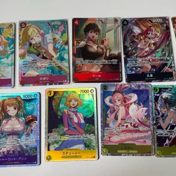 [BUNJANG] One Piece Japanese Female Character Card Set / 일본판 원피스 카드 여캐 세트