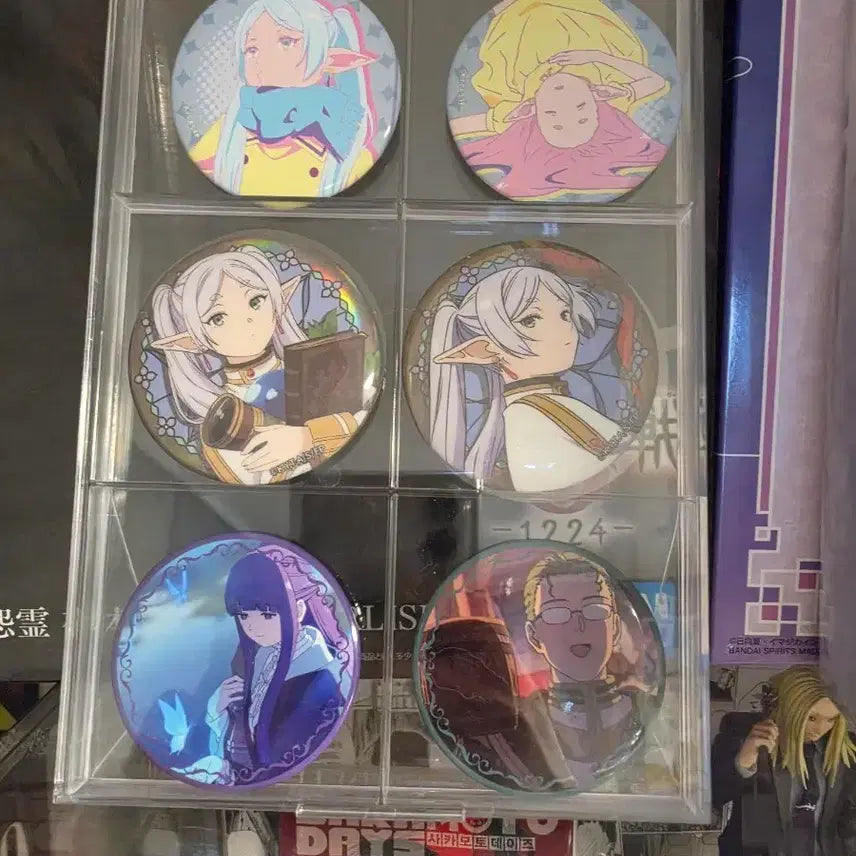 [BUNJANG] Anime Goods Can Badge 6-Piece Set / 애니메이션 굿즈 캔뱃지 6개 세트