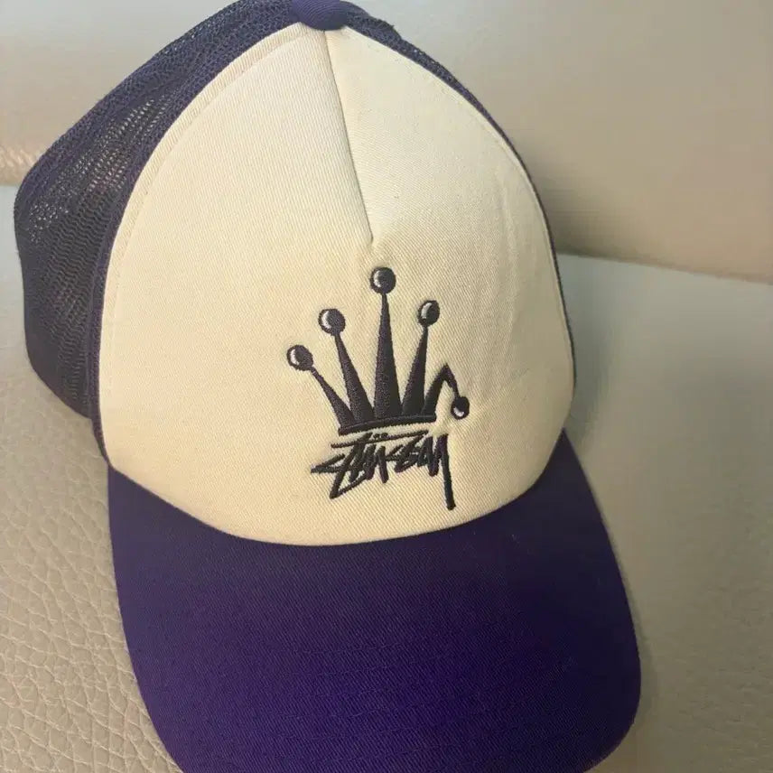 [BUNJANG] Stussy Crown Stock Trucker Cap Purple / 스투시 크라운 스탁 트러커 캡 퍼플